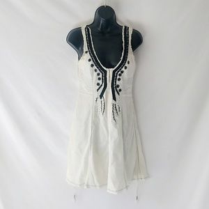 Free People Embroidered Mini Dress